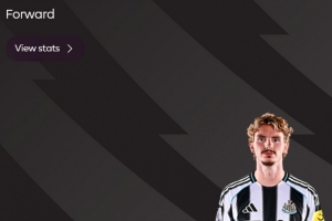 首秀建功，英超官方：沃爾特馬德當(dāng)選紐卡1-0狼隊(duì)全場(chǎng)最佳球員