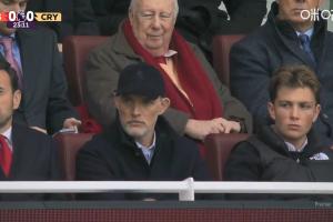 督戰(zhàn)！英格蘭國家隊主帥圖赫爾現(xiàn)場觀看阿森納對陣水晶宮的比賽