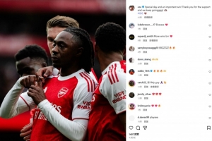 面對舊主打進制勝球，埃澤社媒曬照：在特殊的一天取得重要勝利