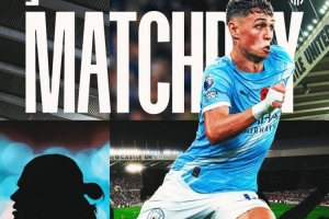 曼城發(fā)布客戰(zhàn)紐卡海報：福登帶球突進(jìn)，哈蘭德剪影出鏡