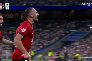 皇馬主場0-1落后馬洛卡！穆里奇力壓皇馬3人搶點頭球破門！